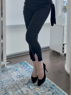 Ann Demeulemeester Low Waisted Slit Capris